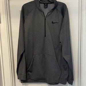 Nike Men's Charcoal Gray Half-Zip Jacket